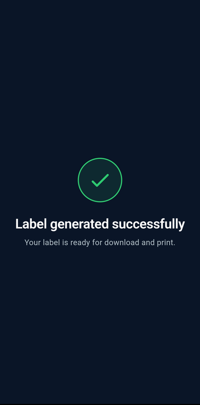 Label generated